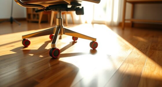 top hardwood floor office wheels