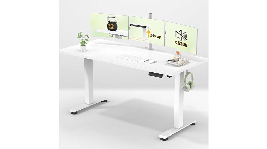 veken 55 inch adjustable desk