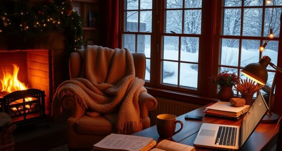 winter home office comfort