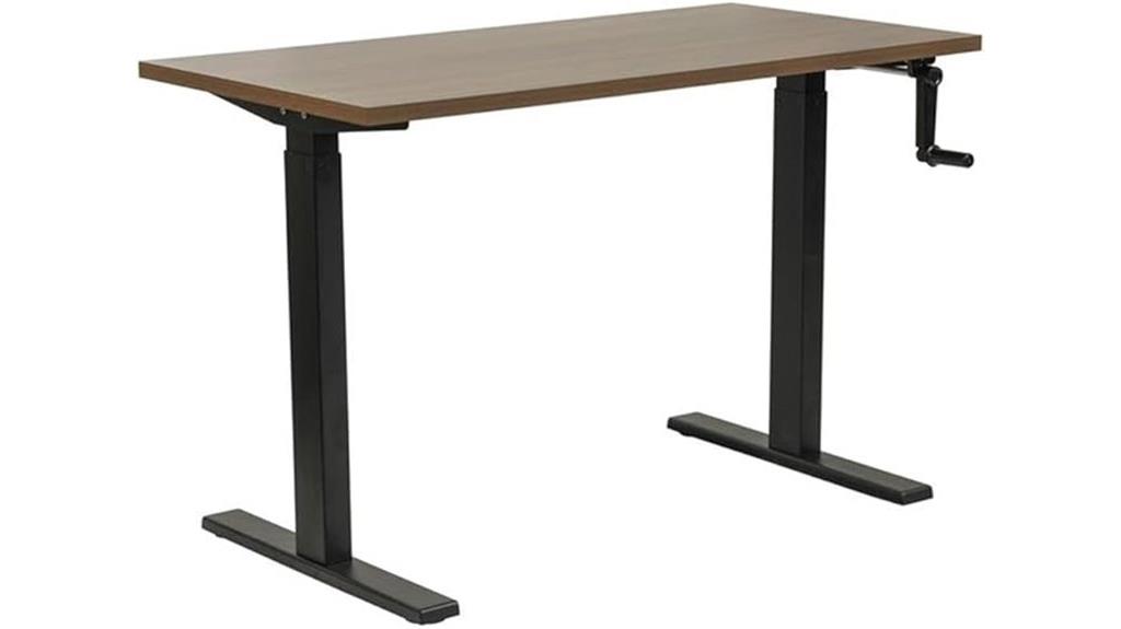 wooden adjustable office desk
