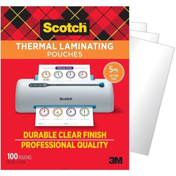 Scotch Laminating Pouches 100 Count Letter Size