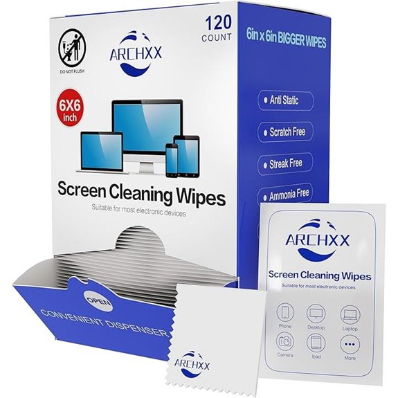 Electronics Screen Wipes 120 Count Pre-Moistened