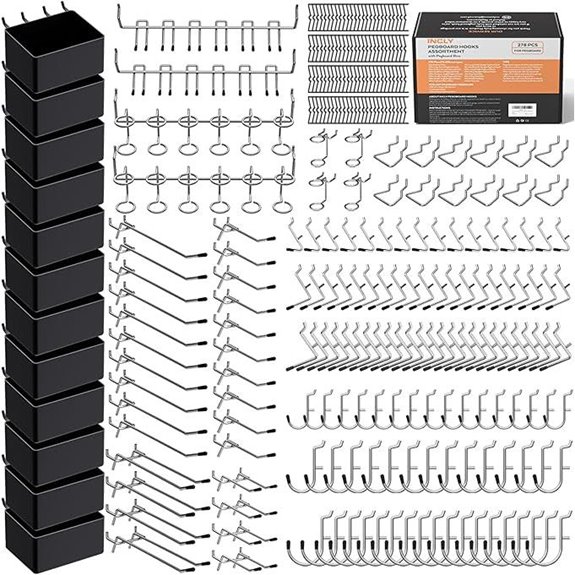 INCLY 278PCS Pegboard Organizer Kit for Tools