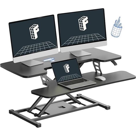FLEXISPOT 36-inch Adjustable Sit-Stand Desk Converter