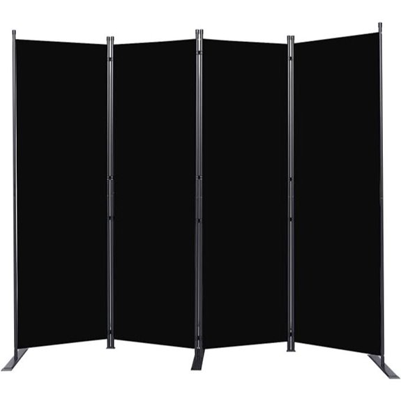 Portable 6FT Room Divider with 4 Panels