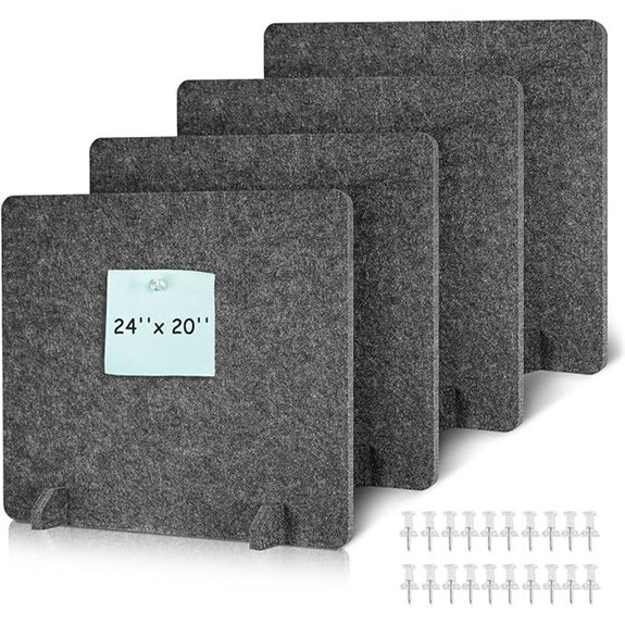 Dollar Boss Acoustic Desk Dividers with Pushpins