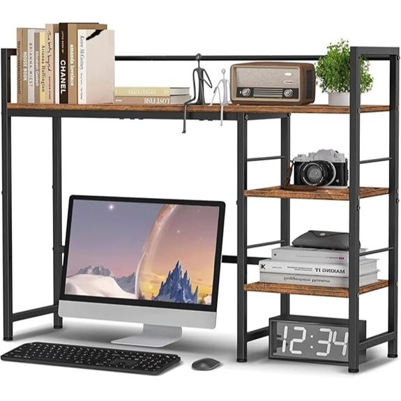 38.5-Inch Adjustable Desk Shelf for Office and Home