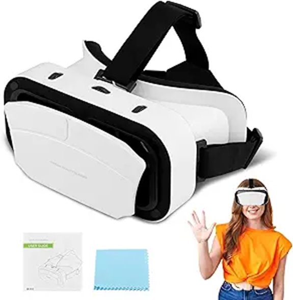 Adjustable 3D VR Headset for Kids and Adults