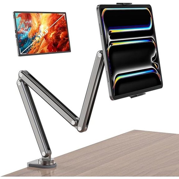 KU XIU Adjustable Aluminum Tablet Stand for Desk