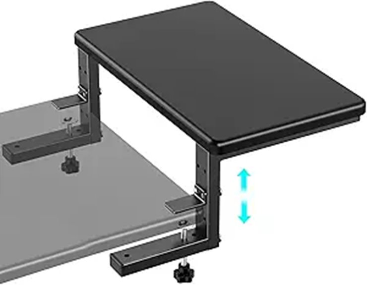 3-in-1 Adjustable Desk Clamp & Monitor Shelf