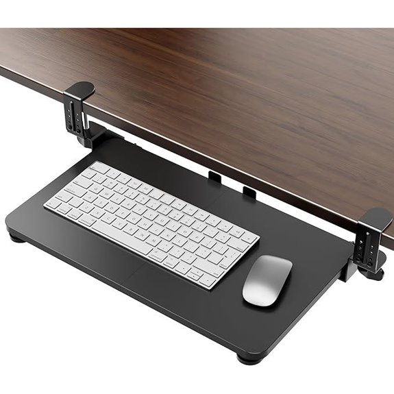 Pull-Out Keyboard and Mouse Tray for Desk