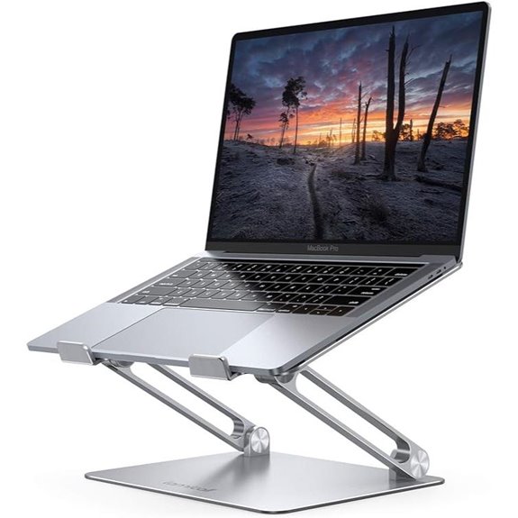 Lamicall Adjustable Laptop Stand Foldable Aluminum Riser