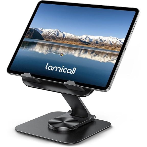 Lamicall Adjustable Foldable iPad Stand for Desk