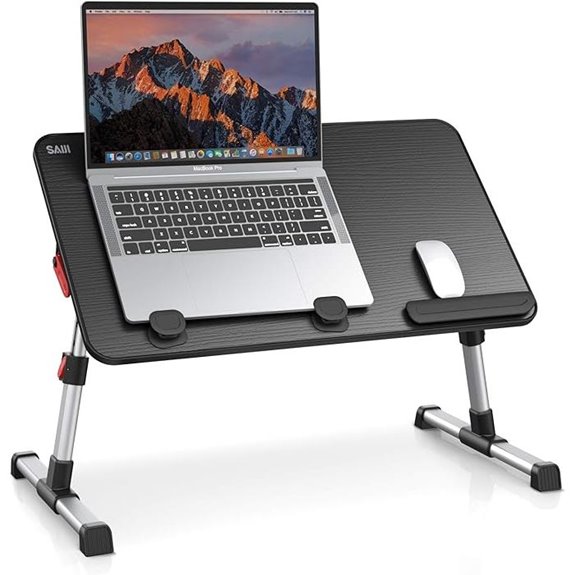 SAIJI Adjustable Laptop Stand with Foldable Legs