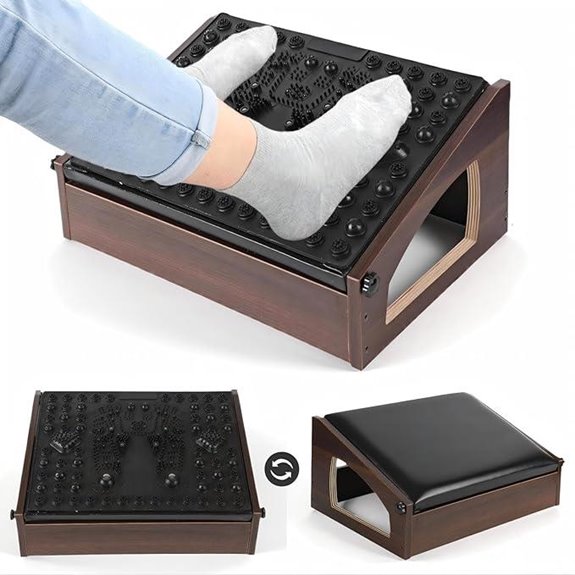 Adjustable Ergonomic Foot Rest for Posture and Circulation