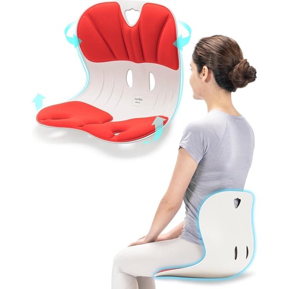 Curble Wider Lumbar Back Support for Posture