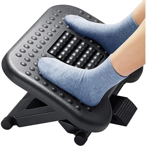 HUANUO Adjustable Footrest with Massage & Tilt