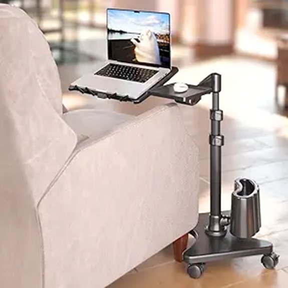 LEVO G2 Adjustable Laptop Stand with Wheels