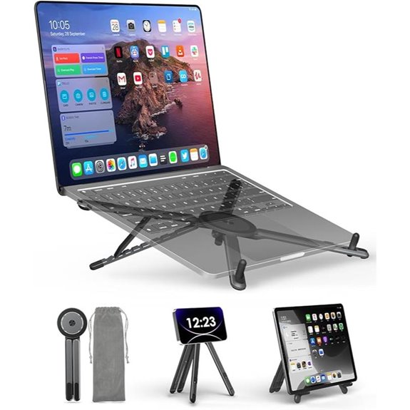 Viozon Portable Laptop & Phone Stand with Adjustable Height