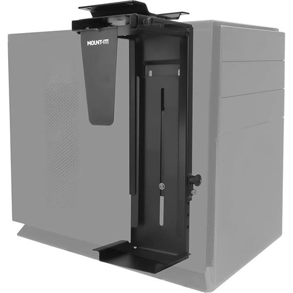 Mount-It! CPU Wall Mount with Swivel and Adjustments