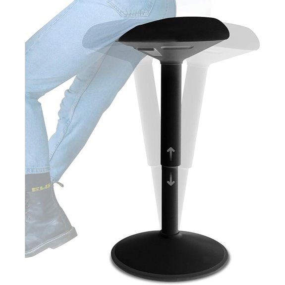Adjustable Standing Desk Stool with Swivel and Rocking