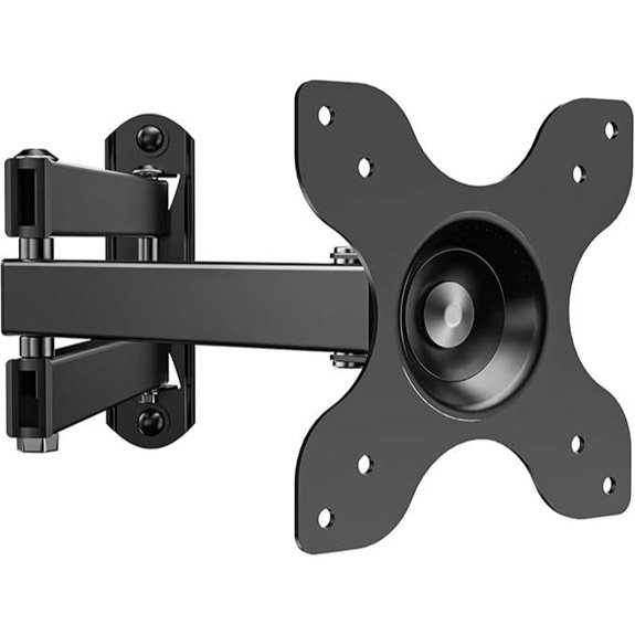 WALI Full Motion TV Wall Mount for 13-32 inch TVs