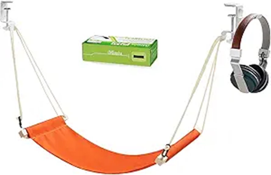 iMissiu Adjustable Under Desk Foot Hammock & Rest