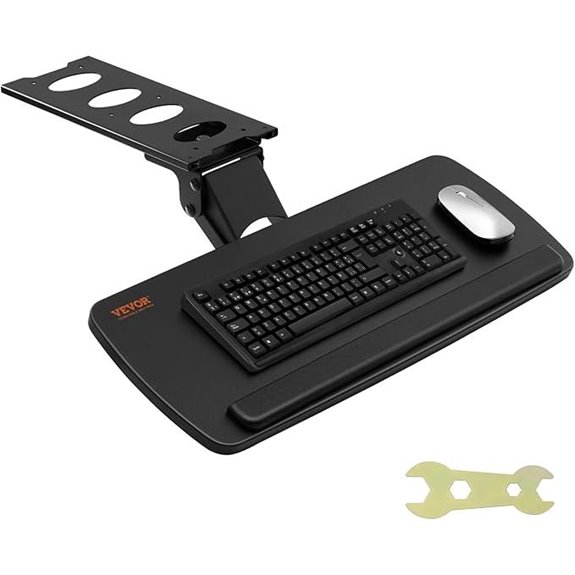 VEVOR Adjustable Under-Desk Keyboard Tray