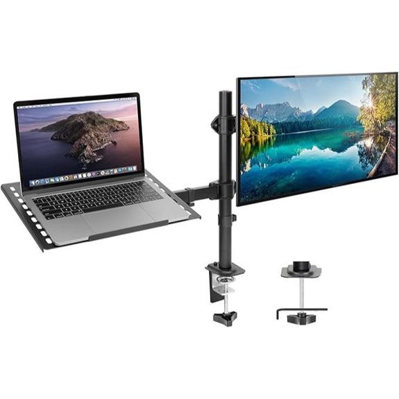 Mount-It! Adjustable Laptop & Monitor Mount with VESA