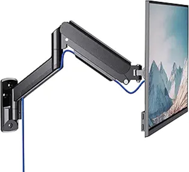 WALI Adjustable Wall Mount for 17-32 Inch Monitors
