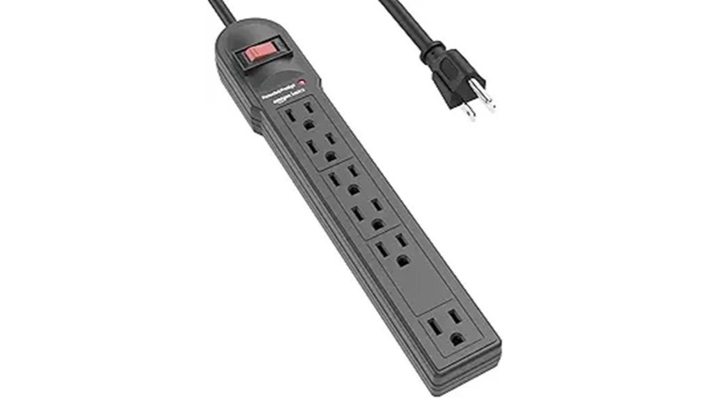 amazon basics 6 outlet surge protector