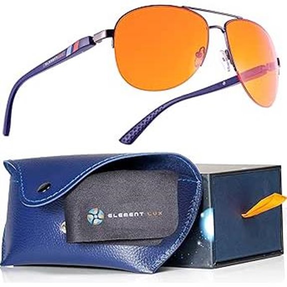 Blue Light Blocking Glasses with Amber Lenses