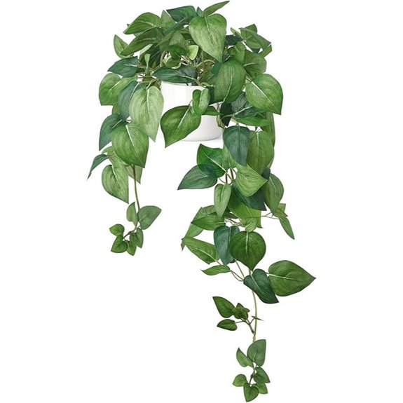 Mkono Artificial Pothos Plants with Ceramic Planter