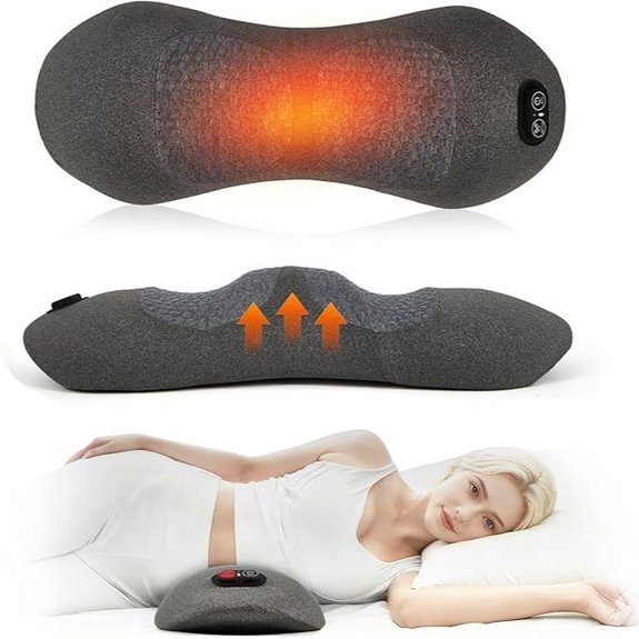3-in-1 Back Support Pillow with Heat and Vibration