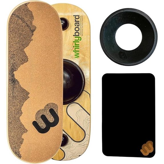 Whirly Board Balance Desk with Mat and Stabilizer