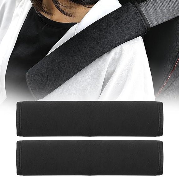 Guirnd 2 Pack Car Seat Strap Covers (Black)