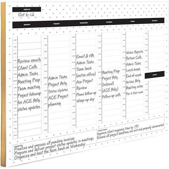 BLU Monaco Dots Weekly Notepad & Planner