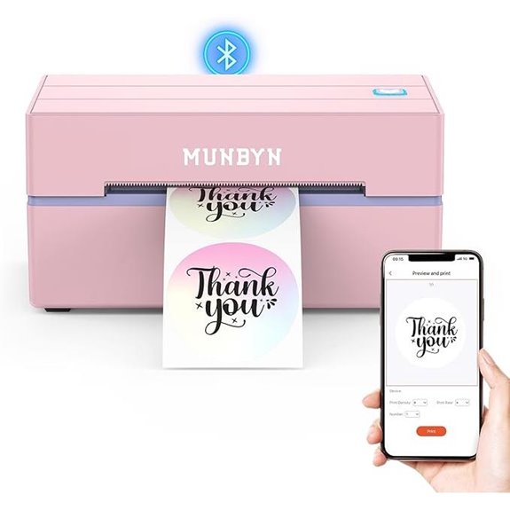 MUNBYN Bluetooth Thermal Label Printer for Shipping