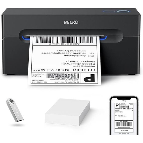 Nelko Bluetooth Thermal Shipping Label Printer