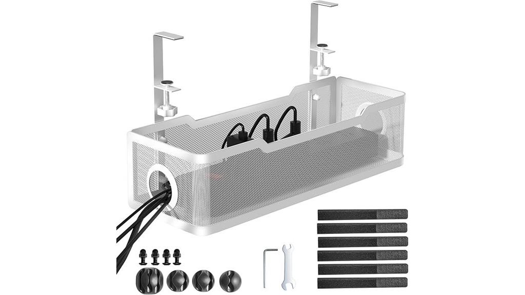 clamp on under desk organizer