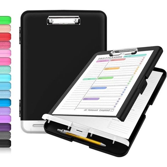 Sooez Clipboard with Storage and Pen Holder