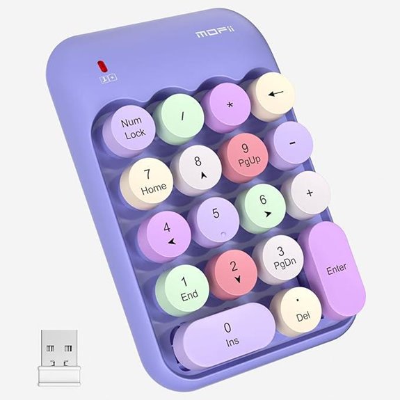 MOFII Wireless Numeric Keypad 18 Keys Colorful