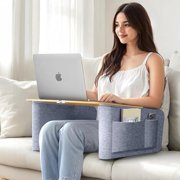 Ergonomic Lap Desk with Arm Rests for Adults