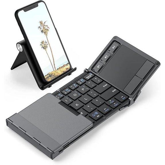 iClever Foldable Bluetooth Keyboard with Touchpad