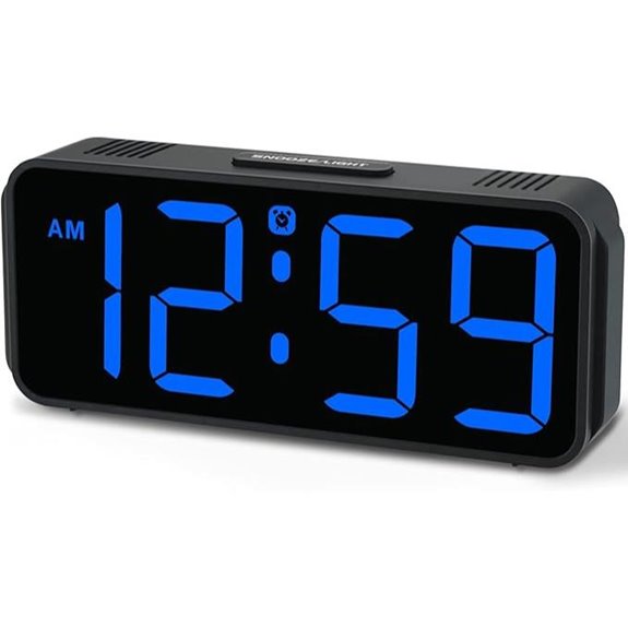 Peakeep Small Digital Alarm Clock with Battery Backup