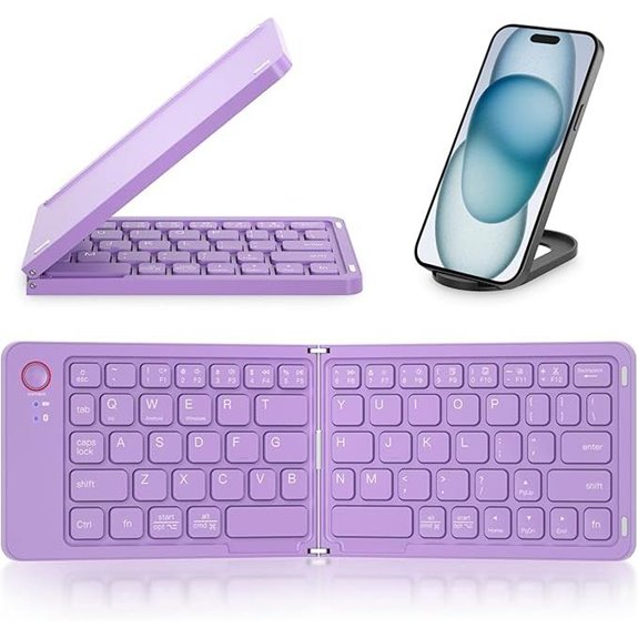 Mini Foldable Bluetooth Keyboard for Multiple Devices