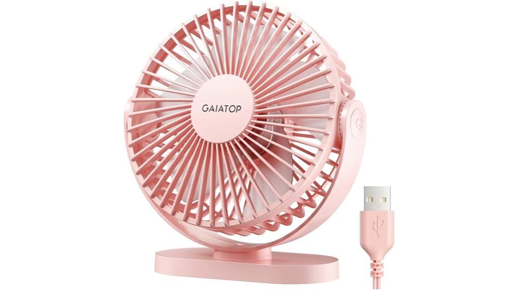compact usb desk fan