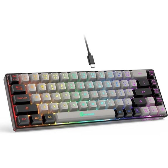 Gaming Keyboard 68 Keys Wired Backlit No-Conflict