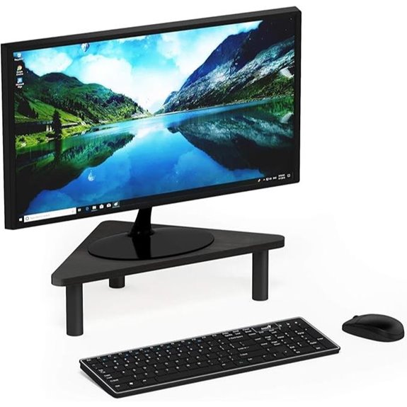 Furinno Turn-N-Tube Corner Monitor Riser Stand Espresso/Black