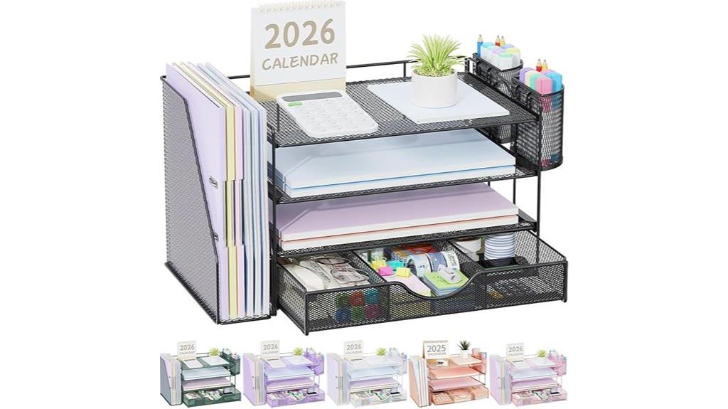 desk organizer with files